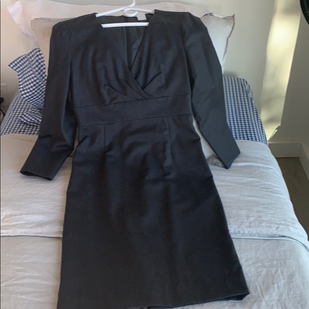Jcrew Charcoal Wool Dress Size 6